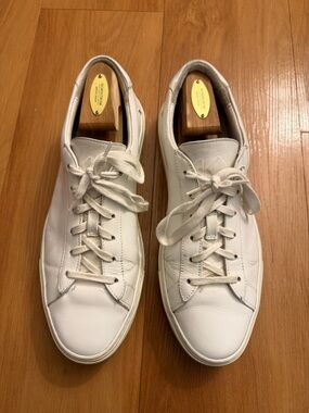 KOIO White Leather Low-Top Sneakers